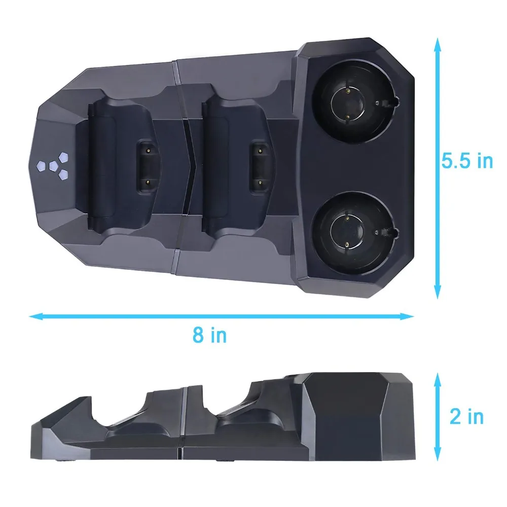 4 in 1 Quad Charging Dock Station for PS Move Motion and PS4 Controller Playstation Slim Pro Charger Storage Stand | Электроника