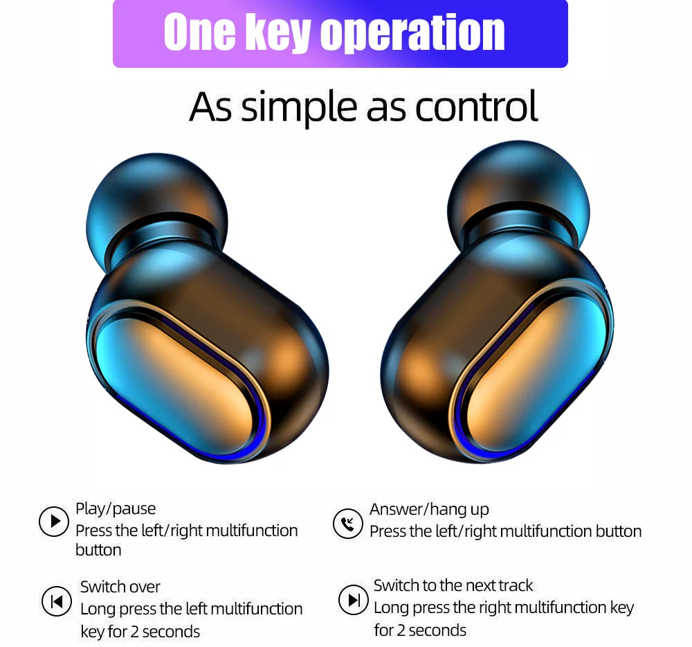 Беспроводные наушники Lightbuds TWS Bluetooth-наушники водонепроницаемые стереонаушники