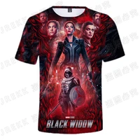 marvel the avengers black widow 3d t shirts casual streetwear boy girl kids men women children printed t shirt tops cool tee