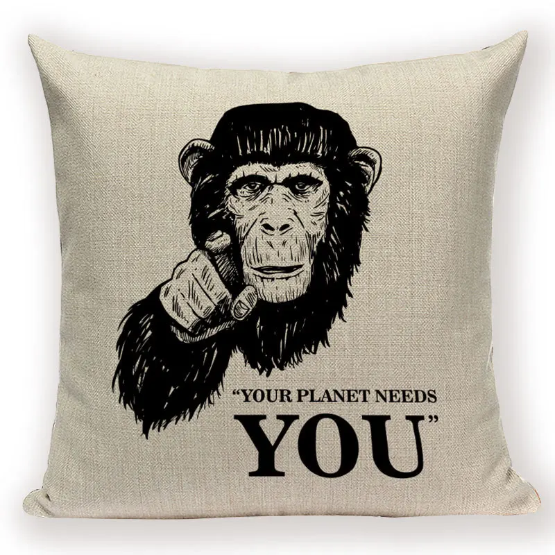 Милая Подушка с изображением тигра чехол Льва леопарда домашний декор наволочки