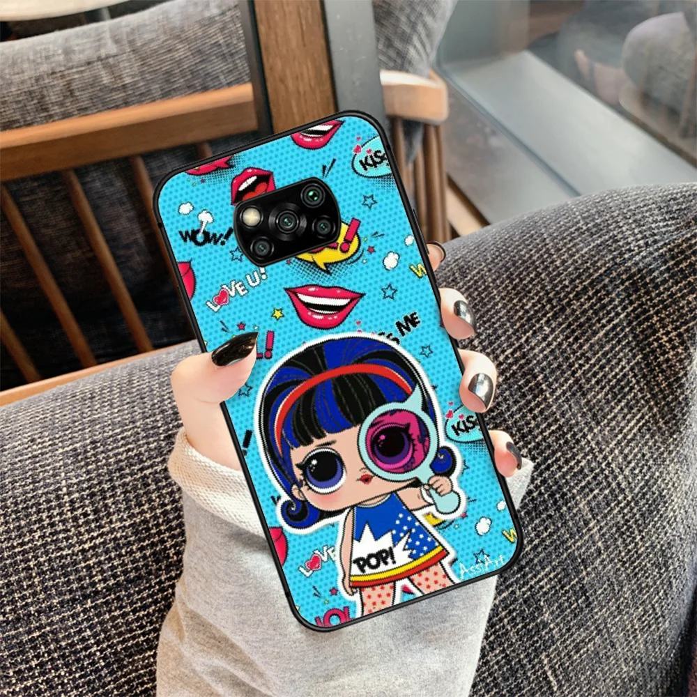 

lol cute doll Phone case Cover Hull For Xiaomi Mi A2 A3 8 9 9T Note 10 Se Lite Pro black Prime Pretty Coque Luxury Back Fashion