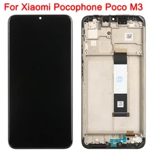 10 Touch LCD For Xiaomi Poco M3 Display Frame 6.53 Inch Pocophone M3 M2010J19CG LCD Touch Screen Display Replacement Parts