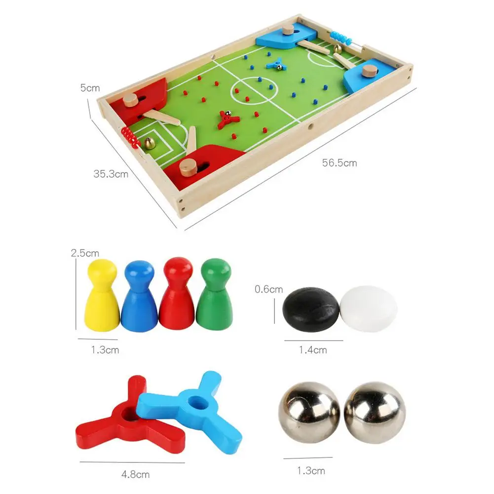 

Three-in-one Chess Board of Table Football Table Football Toy Durable Interesting Board Game for Child Education Table toys