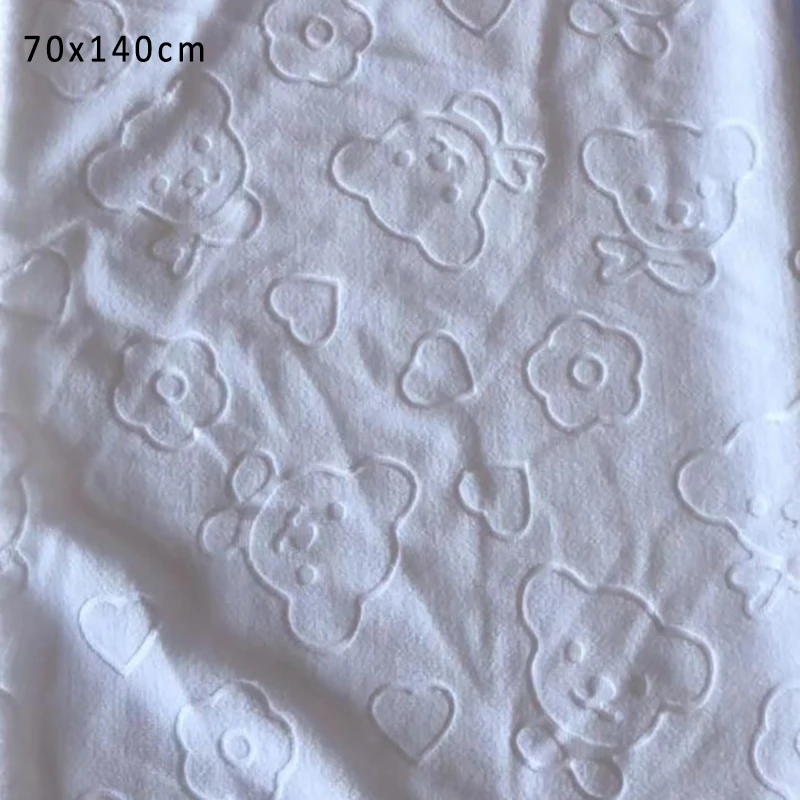 Однотонное банное полотенце с мультяшным принтом 1 шт. | Дом и сад