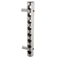 high quality wine bottles holders stainless steel wine rack bar wall mounted household storage kitchen holder 8 holes