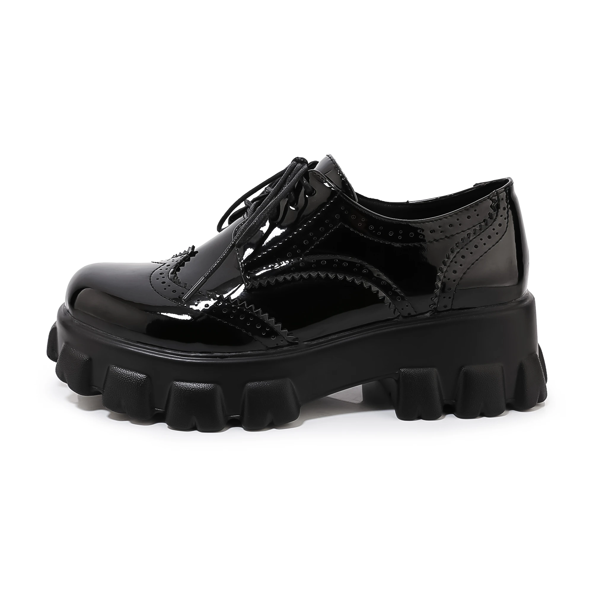 Harga Wanita High Heel Hitam Putih Muffin Tunggal Wanita Sepatu Bot Musim Dingin Wanita Bertumit Tinggi Platform Hangat Pergelangan Kaki Ukuran 34-46