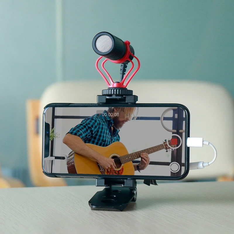 RISE-ST-05 складной мини-штатив для телефона адаптер вертикальный штатив с вращением