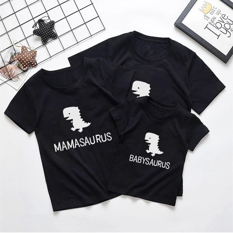 Одинаковые Семейные наряды футболка для папы мамы ребенка девочки мальчика отца