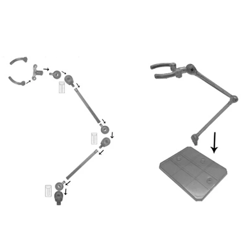 Base de figuras de acci&oacute;n en 4 colores, soporte de exhibici&oacute;n adecuado para 1/144 HG/RG-3
