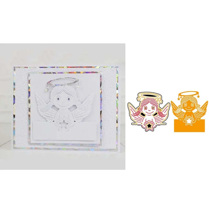 Рождественский эльф Ангел металлические режущие трафареты 2019 для DIY