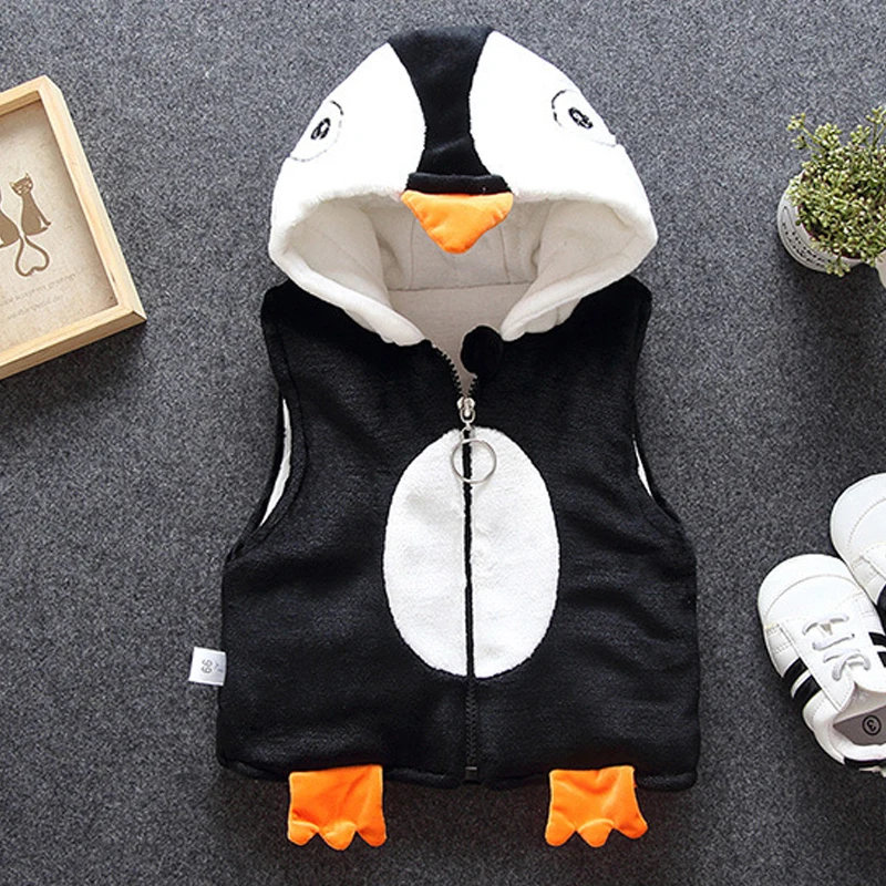 Зимний теплый жилет для маленьких девочек флисовое пальто из искусственного