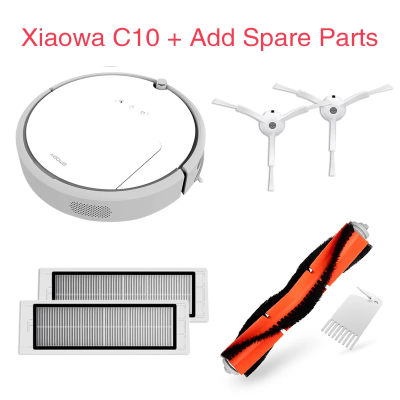 Xiaomi MI Roborock Xiaowa C10 E20 Робот Пылесос 3 для Дома Автоматическая Подметание Пыли Стерилизовать Смарт Планируемое Приложение Удаленная 3-летняя гарантия - Цвет: C10 Add Spare Parts
