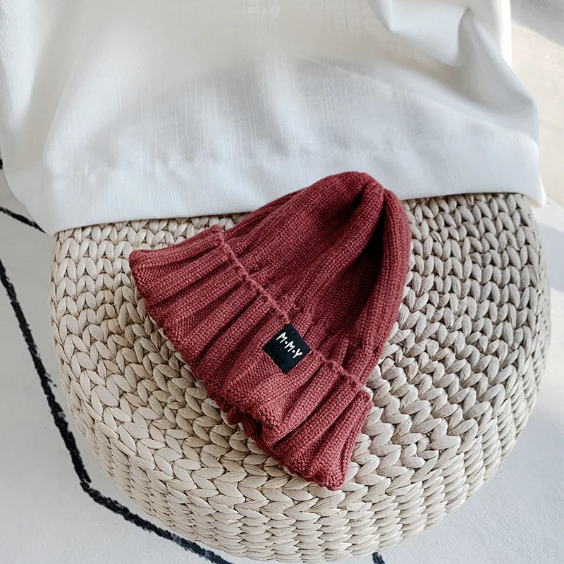 2019 зимняя новая детская вязаная шапочка для девочек и мальчиков унисекс милые