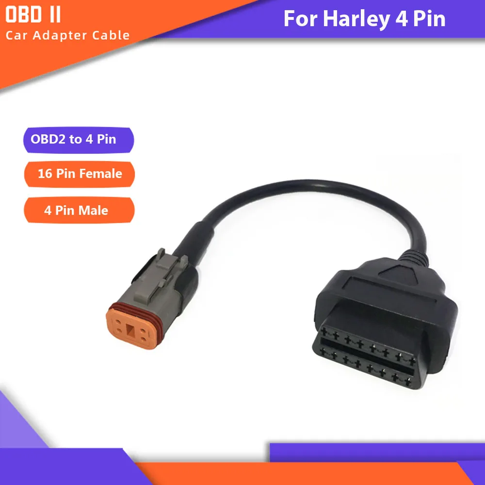 Кабель OBD для мотоцикла Harley 6 Pin Suzuki штекер диагностический кабель к OBD2 16 адаптер| |