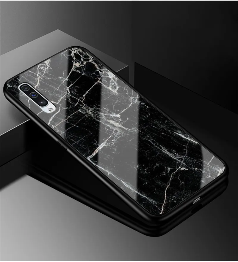 6," Funda для samsung Galaxy A50 чехол стекло твердая задняя крышка чехол для телефона для samsung Galaxy A50 чехол TPU рамка A 50 Coque