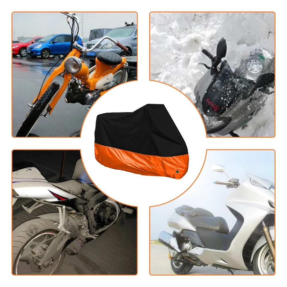 

Motorcycle Cover Universal Outdoor Uv Protector All Season Waterproof Bike Rain Dustproof Motor Scooter Cover Size L XL 2XL 3XL