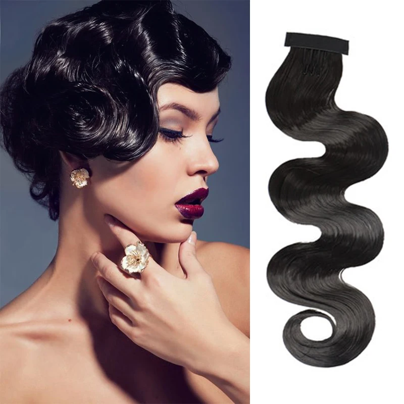 

XUANGUANG Retro Wig Bangs Synthetic Hand Push Corrugated Wig Piece Bangs Hair Extension Women's Catwalk Show Bangs Headdress
