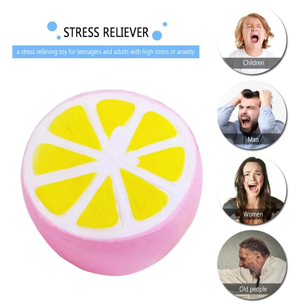 

Simulation Fruit Lemon Squeeze Fidget Stress Relief Toys for Child Adults