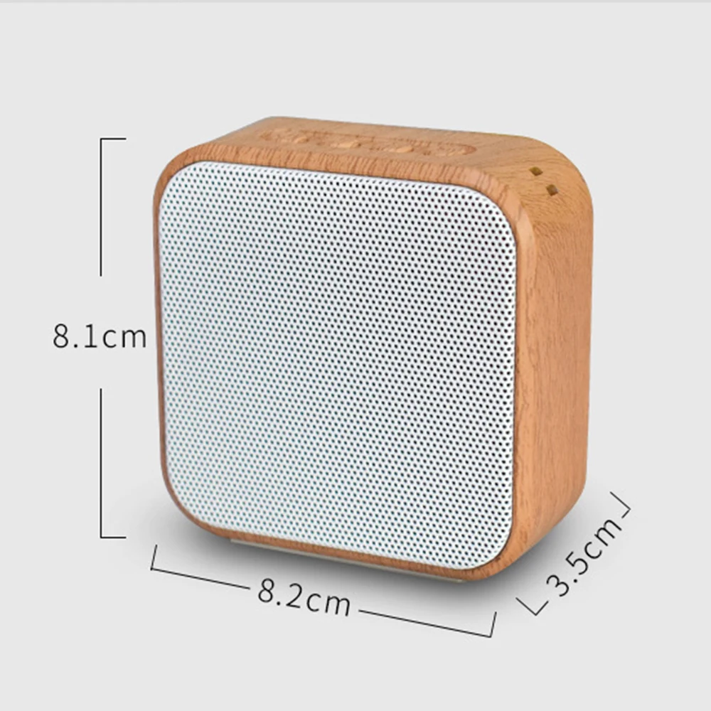 A70 деревянный портативный беспроводной динамик винтажный мини с Bluetooth микрофоном