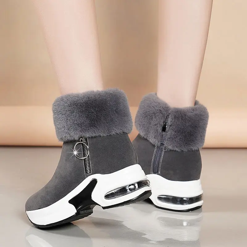

Women Ankle Boot Warm Plush Winter Shoes for Woman Boots High Heels Ladies Boot Women Snow Boots Winter Shoes Height Increasing