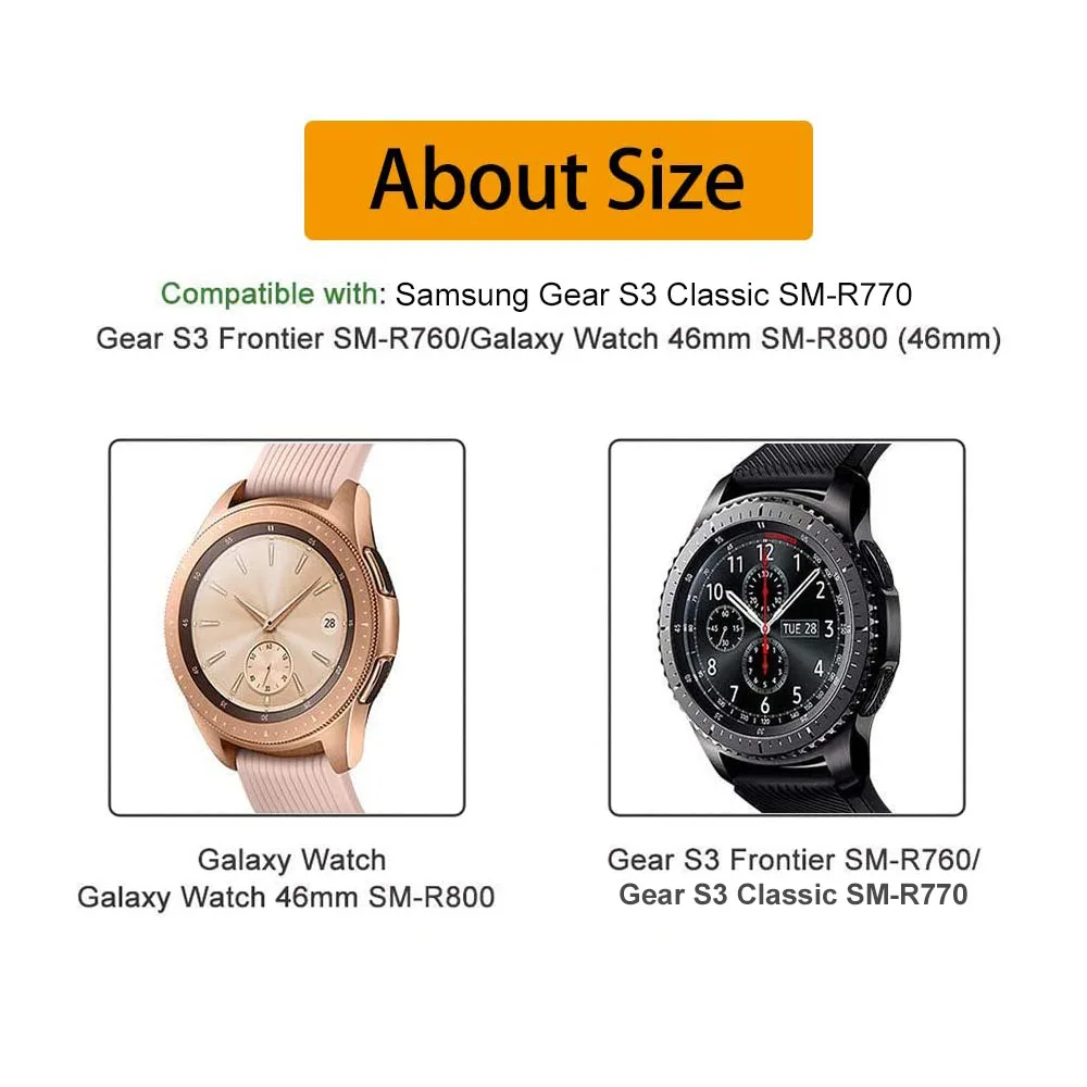Смарт-часы полосы аксессуары чехол для Samsung Gear S3/Galaxy часы 46 мм Чехол Мягкий ТПУ