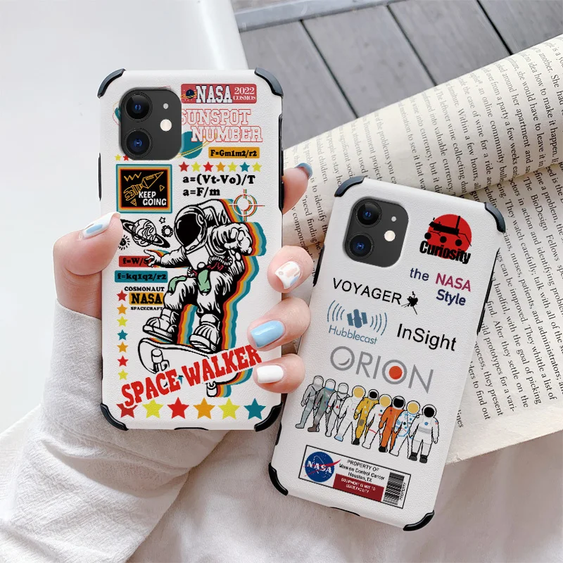 

Soft Astronaut Cartoon Phone Case For iPhone 12 13 Pro Max 11 X XS XR XSMAX SE2020 8 8Plus 7 7Plus 6 6S Plus Silicone Cover