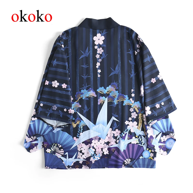 Стильный пояс для кимоно уличная Косплей Аниме блузка кардиган Mujer Yukata женское