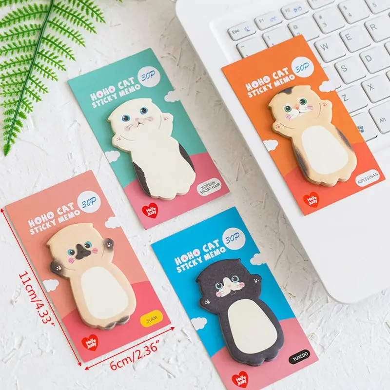 

Cat Series Sticky Note Student Message Stickers N Times Memo Pad Scrapbooking N0HC