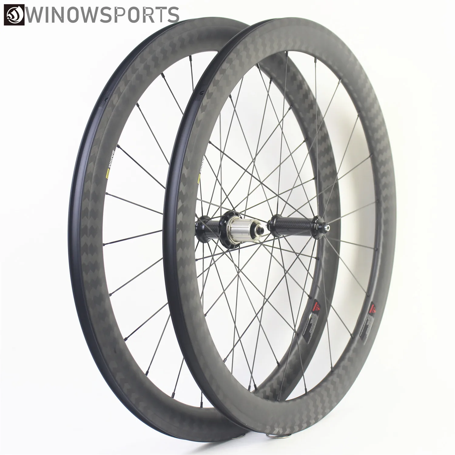 WINOW 12K Twill матовые шоссейные велосипедные колеса для велоспорта 50 мм клинчер