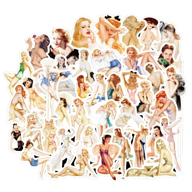 50 шт красоты девушка наклейки пакет красивых женщин домашнего декора игрушки