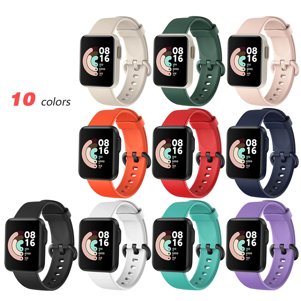 

Silicone Strap For Xiaomi Mi Watch Lite Global Version Smart Watch Replacement Sport Bracelet Wristband for Redmi Watch Strap