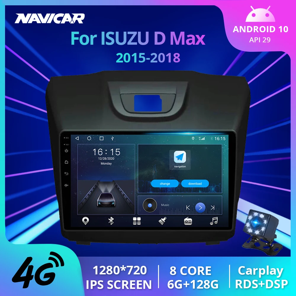 

Автомобильный радиоприемник 2DIN Android 2018 для ISUZU D-Max 2015-, стереоприемник с GPS-навигацией, автомобильный радиоприемник, Автомобильный мультимед...