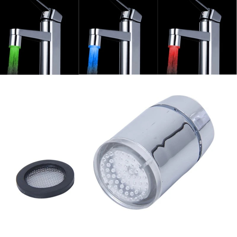 

Tri-color LED Temperature Sensor Spray Faucet Water Tap