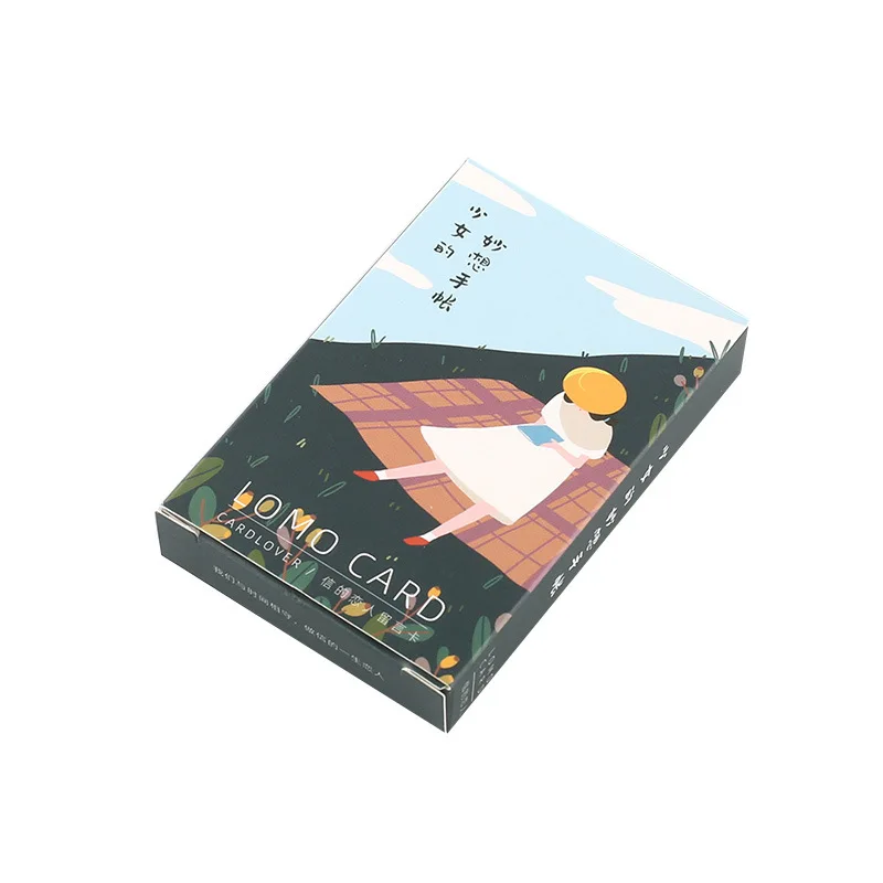 28 шт./лот креативные ломо карты милые открытки Мини мультфильм сообщение