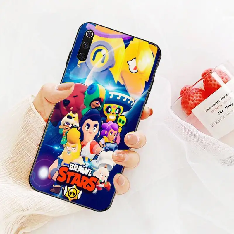 

Cute Anime Stars Phone Cases For Redmi 9A 8A 7 6 6A Note 9 8 8T Pro Max Redmi 9 K20 K30 Pro Black Silicone Soft TPU Case