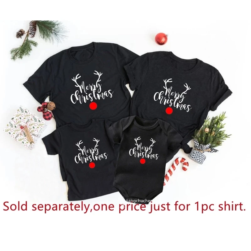 

Семейные рубашки с надписью "Merry Christmas", семейная футболка с надписью "папа", "Мама и я", семейная одежда с рождественским принтом