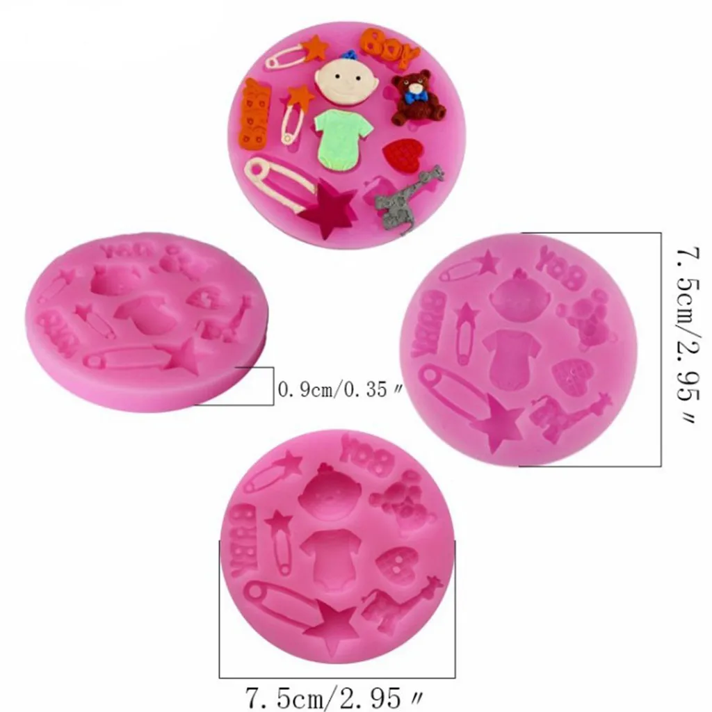 Детские плюшевый Мишка Силиконовая форма Медведь Формочки Для помадок формы