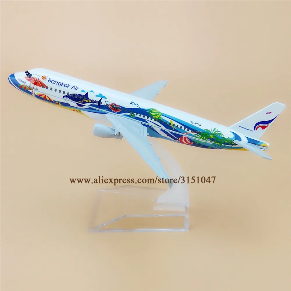 

16cm Thailand AIR Thai Bangkok A320 Airlines Airbus 320 Airways Alloy Metal Airplane Model Plane Diecast Aircraft Kids Gift