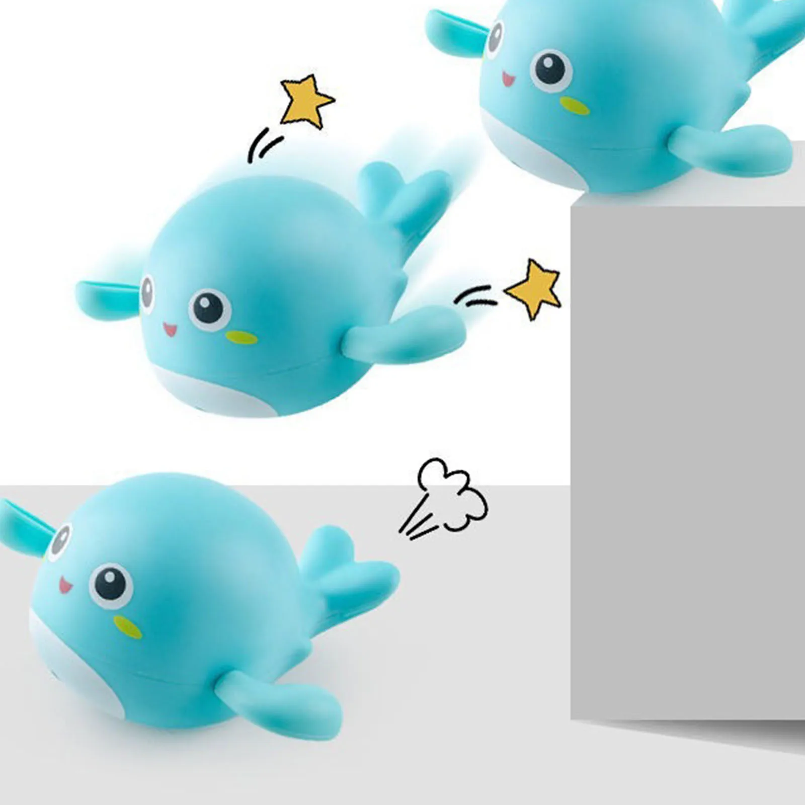 Детская водная пружина для купания Заводные Игрушки ванны маленькие животные