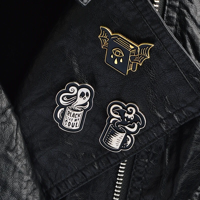 Модная креативная серия ужасов кофейная чашка дьявол крылья летучая мышь