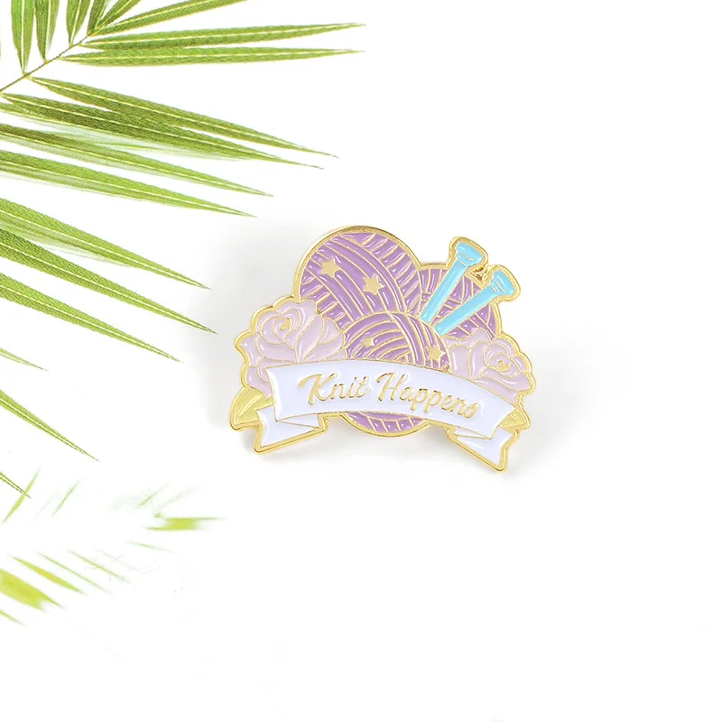 XEDZ элегантная женская цветочная пряжа с шариком ювелирные изделия булавка для