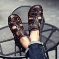 Classic High quality Cow Leather Sandals Summer Outdoor Handmade Men Sandals Fashion Comfortable Men Beach leather shoes size48