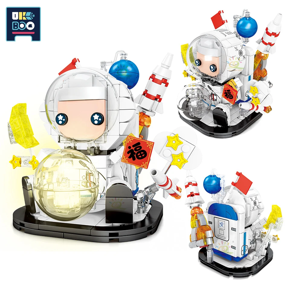 

352PCS City Space Astronaut Figures Moon Satellite Building Blocks Aerospace Cosmonaut Doll Model Bricks Toys For Children Gift