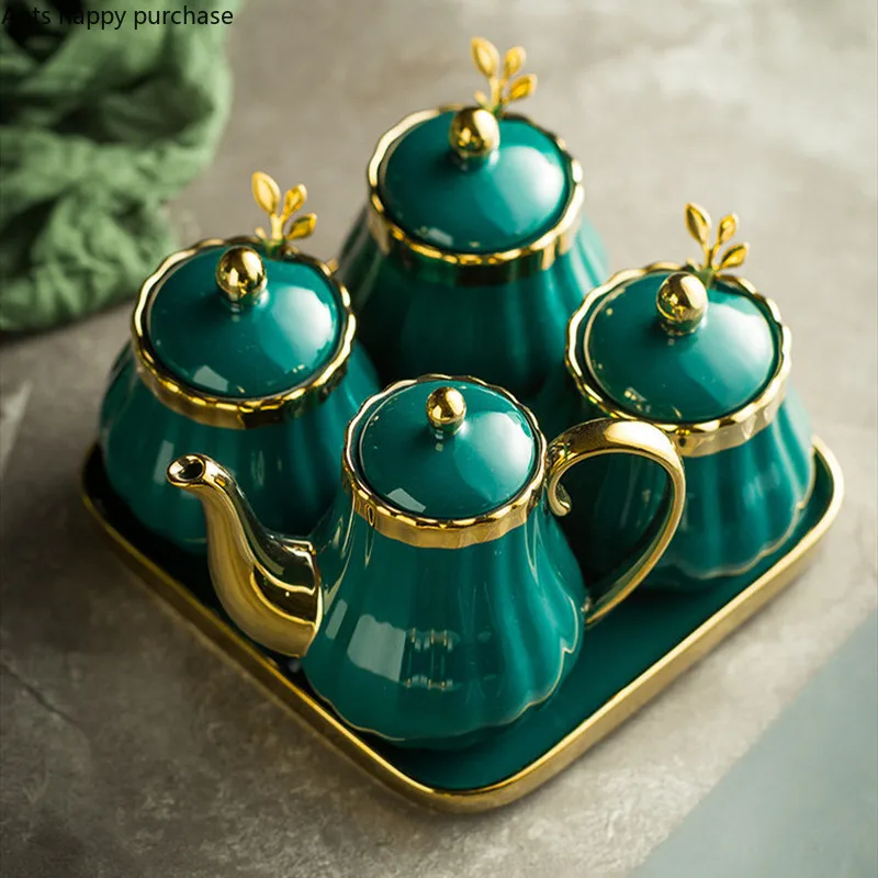 Зеленая банка для приправ керамическая бутылка специй в скандинавском стиле