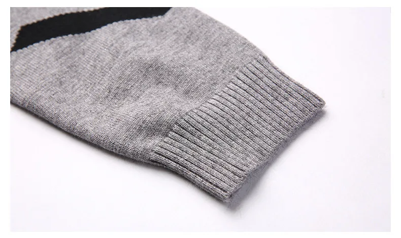 

New Autumn Winter Wool Slim fit Sweater fashion Pullover Men Brand Clothing Casual Striped Pull Jumper top clothes