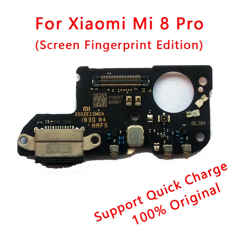 Для xiaomi mi 8 плата зарядки xiaomi mi 8 запасные части mi 8 pro зарядный порт usb плата mi 8 pro usb зарядное устройство часть