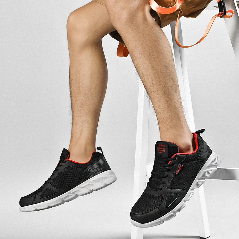 Кроссовки мужские легкие классическая спортивная обувь дышащие демпфирующие