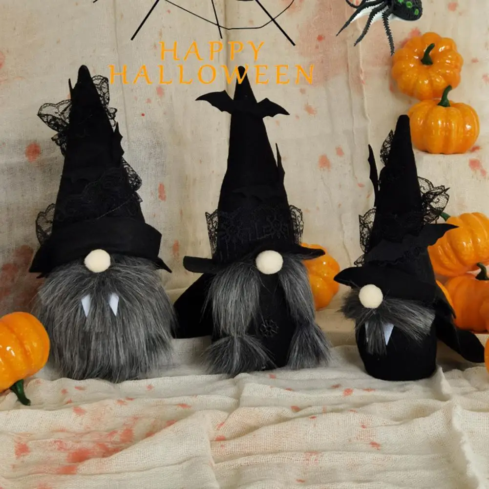 

3Pcs/Set Faceless Dwarf Dolls Cute Fabric Romantic Halloween Decor Cartoon Gnome Family Toys for Gifts