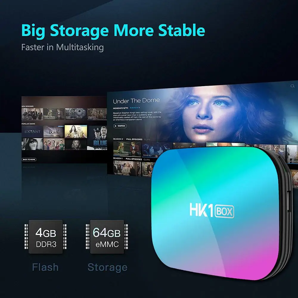 Умная ТВ приставка HK1BOX 4 Гб 128 8K Android 9 0 1080P Youtube Media player TV Box Set top BOX|ТВ-приставки и