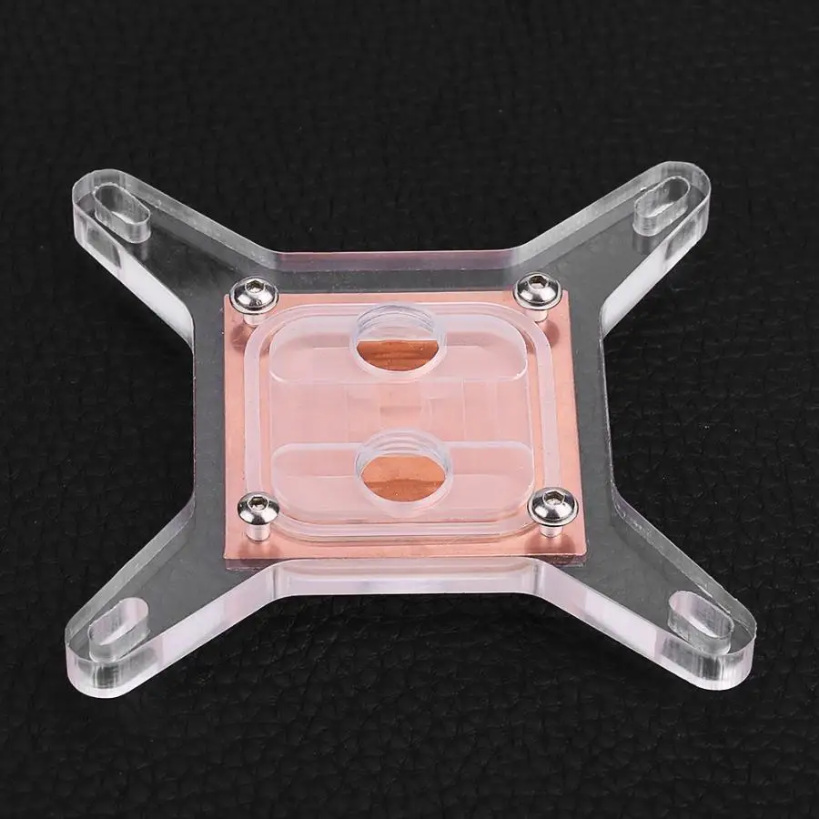 Водяной кулер для компьютера охлаждающий блок медная база без Водного Канала